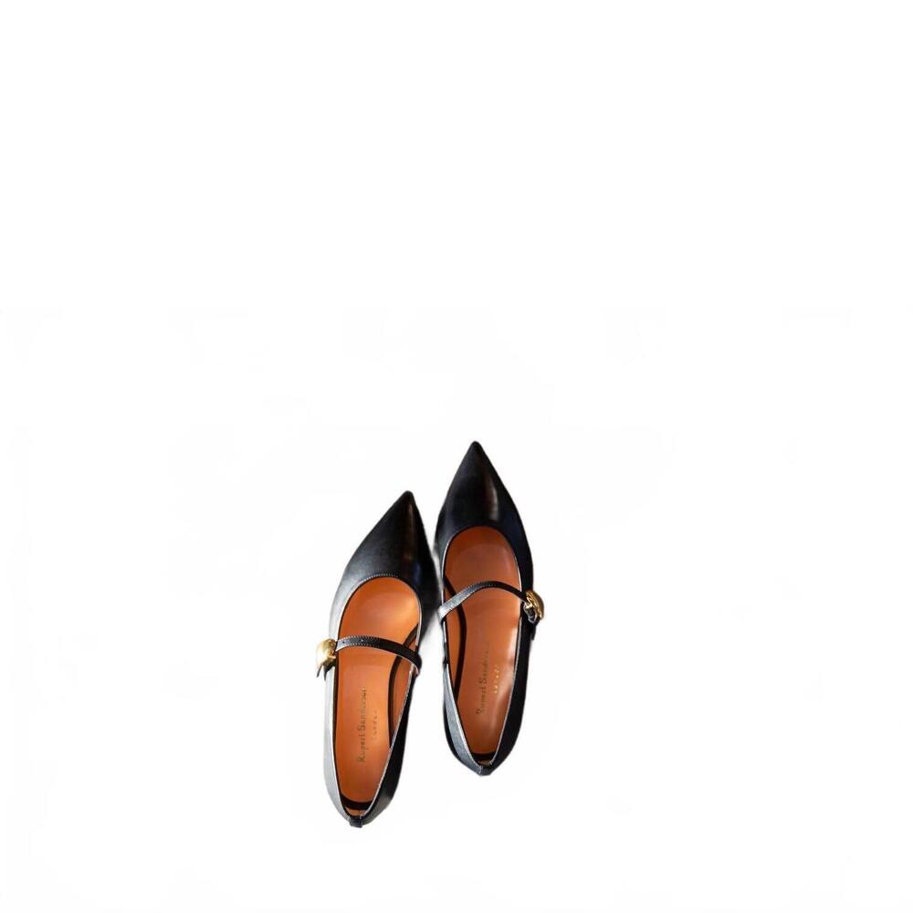 NEW RUPERT SANDERSON women's innis pointed toe flats in black - Picture 4 of 7